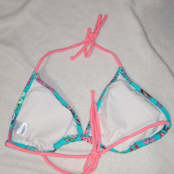5 for $10 Venus Paisley Floral Tie Behind Bikini Top size 32D/34C/36B - Picture 4 of 4